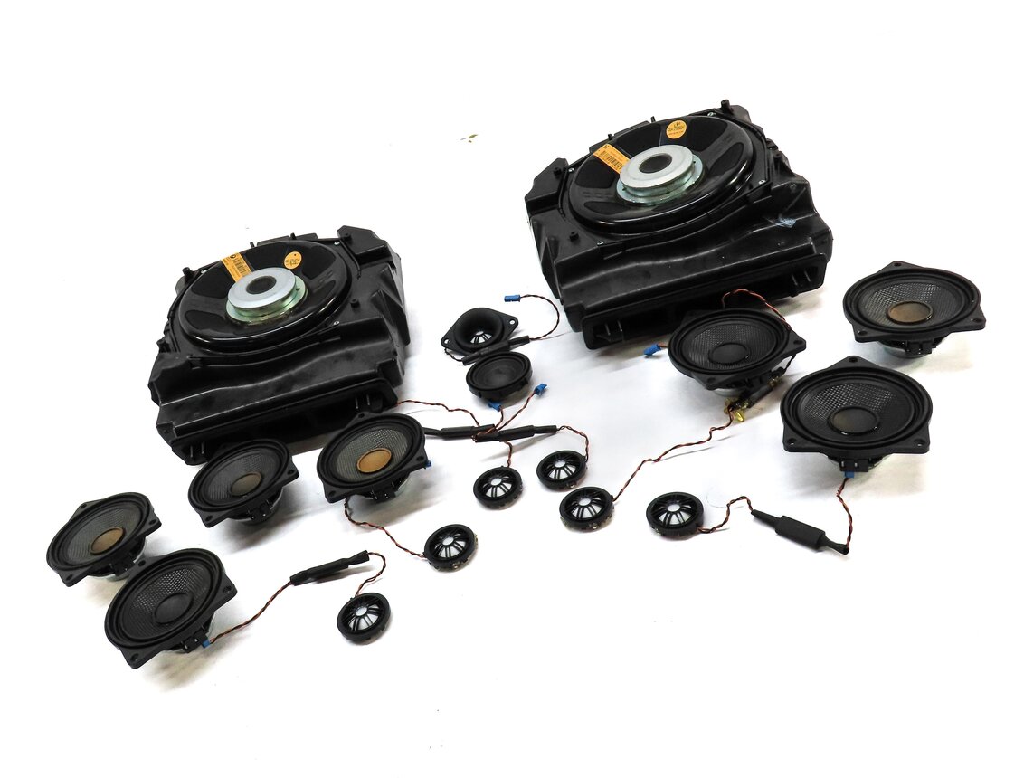 Thumbnail 23: 2010-2016 BMW 535iGT 550iGT (F07) AUDIO SUB SUBWOOFER TWEETER SPEAKER SET-17