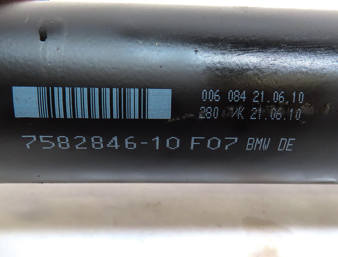 Thumbnail 4: 10-15 BMW 535iGT 740i SWB (F01 F07) RWD - REAR DRIVESHAFT DRIVELINE DRIVE SHAFT