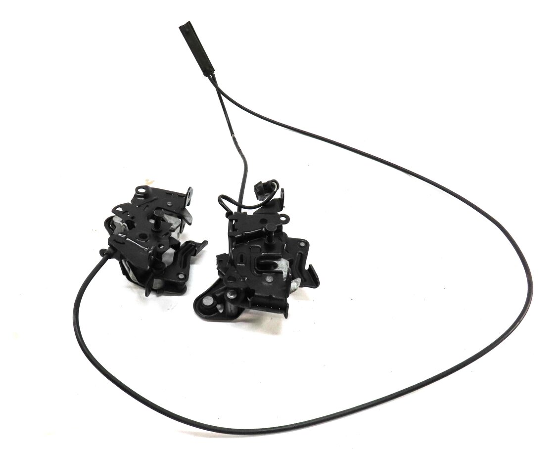 Thumbnail 3: 2010 BMW 535iGT (F07) FRONT LEFT & RIGHT LOWER HOOD LOCK LATCH SET w/ CABLE