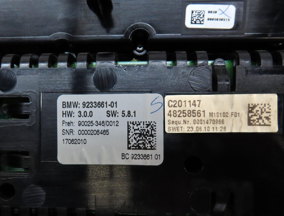 Thumbnail 5: 09-13 BMW 535iGT 550GT (F01 F02 F04 F07) FRONT TEMPERATURE CLIMATE CONTROL PANEL