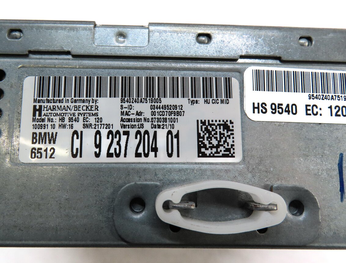 Thumbnail 6: 2010-2013 BMW 535iGT 550iGT (F07) AM/FM RADIO STEREO RECEIVER DISC CD PLAYER