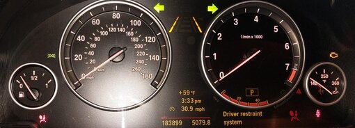 Thumbnail 2: 2011 BMW 528i 535i 550i X3 GT (F10 F07 F25) SPEEDOMETER INSTRUMENT GUAGE (183k)