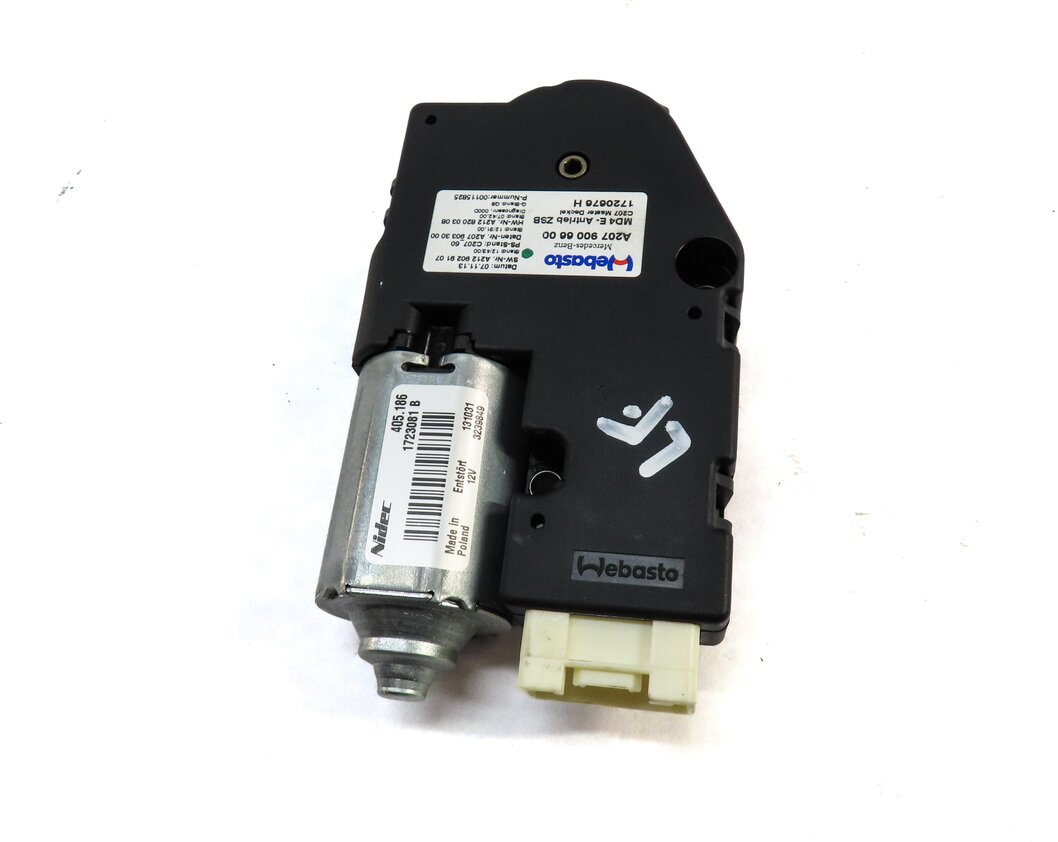 Thumbnail 2: 10-17 MERCEDES C E CLASS W204 W207 W212 FRONT PANORAMIC GLASS SUNROOF MOTOR