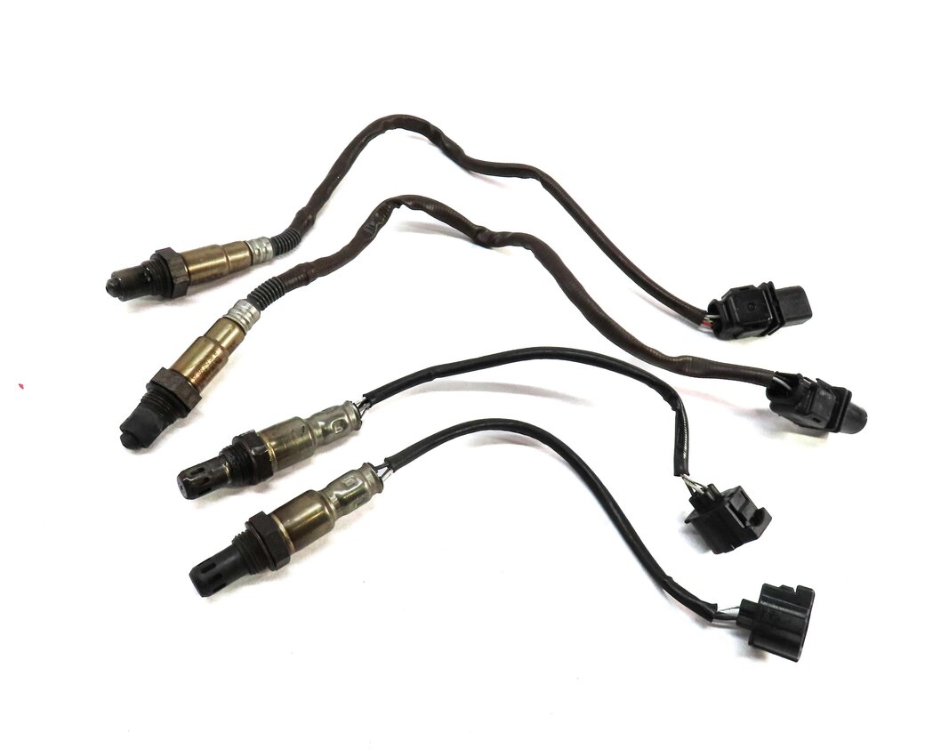 Thumbnail 2: 2014 MERCEDES E350 (A207 C207 W207) 3.5L M276 PRE POST CAT O2 OXYGEN SENSOR SET