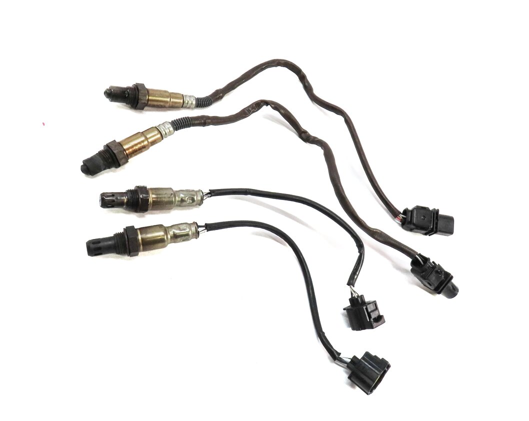 Thumbnail 3: 2014 MERCEDES E350 (A207 C207 W207) 3.5L M276 PRE POST CAT O2 OXYGEN SENSOR SET