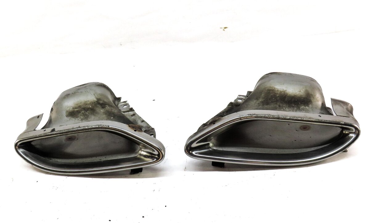 Thumbnail 2: 2013-2016 MERCEDES E350 (W212) REAR LEFT & RIGHT MUFFLER PIPE EXHAUST TIP SET