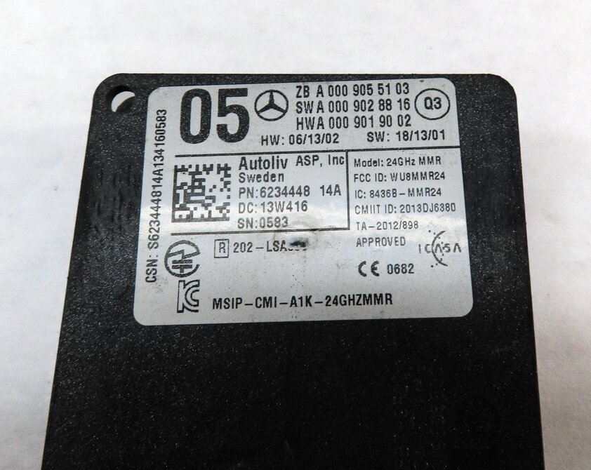 Thumbnail 4: 14-15 MERCEDES E-CLASS (W207 W212) FRONT ADAPTIVE CRUISE RADAR DISTANCE MODULE