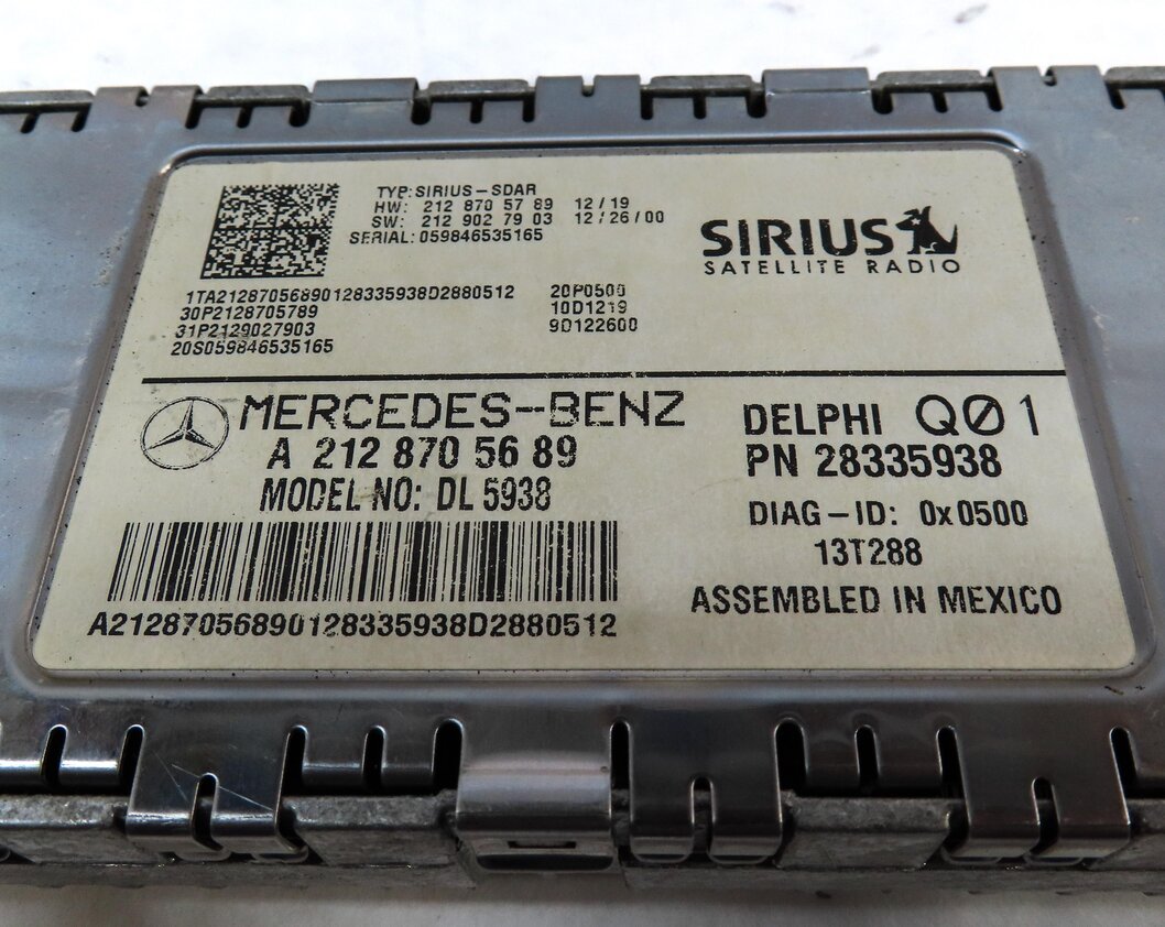 Thumbnail 3: 2014 MERCEDES E350 (A207 C207 W207) SIRIUS SATELLITE RADIO RECEIVER MODULE