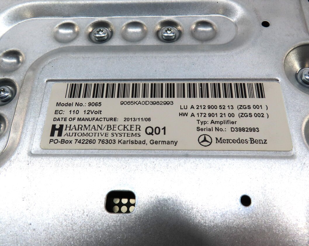 Thumbnail 4: 2014 MERCEDES E350 (A207 C207 W207) STEREO HARMAN BECKER AUDIO AMP AMPLIFIER