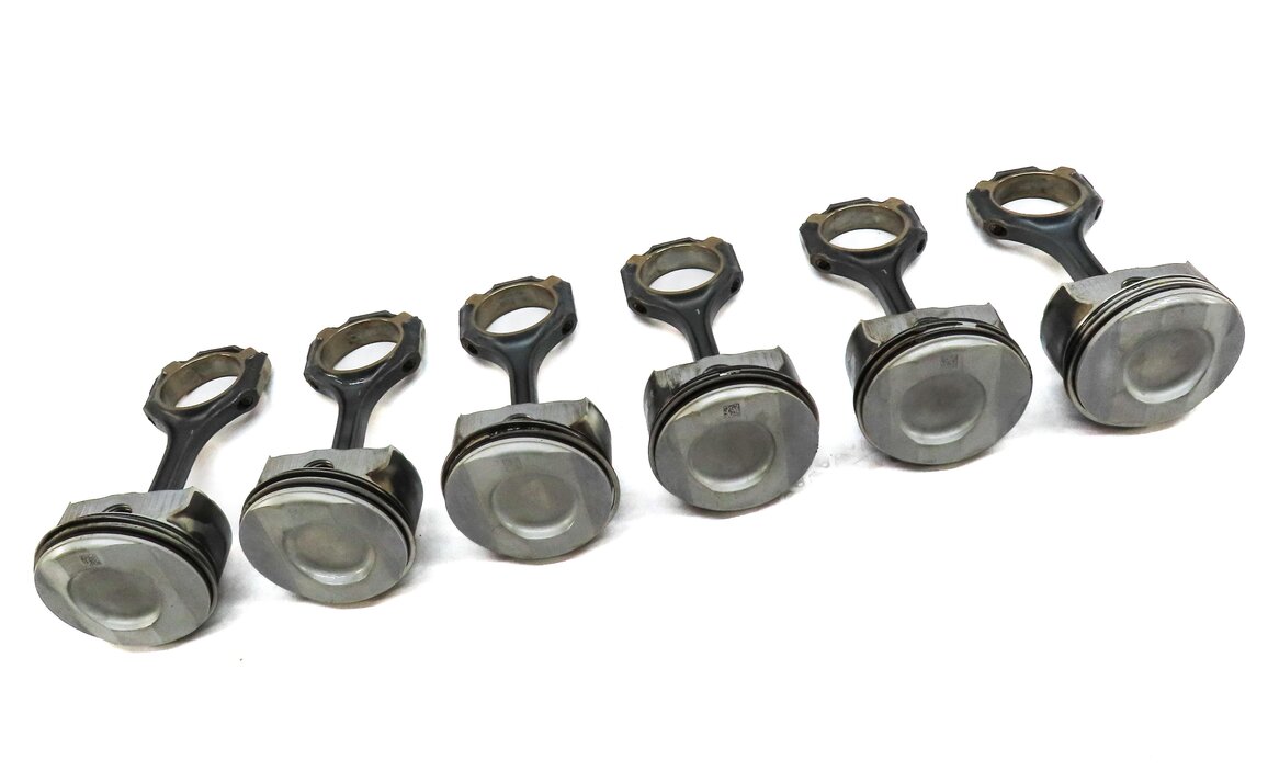 Thumbnail 3: 12-16 MERCEDES C E GLK ML SLK (W204 W207 W212 W166) M276 ENGINE PISTON SET