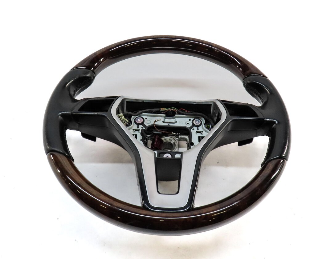 Thumbnail 2: 13-15 MERCEDES CLS E (W207 W218) SPORT STEERING WHEEL LANE KEEP w/ PADDLE WALNUT