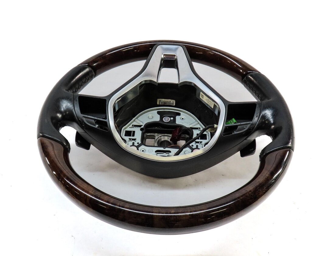 Thumbnail 3: 13-15 MERCEDES CLS E (W207 W218) SPORT STEERING WHEEL LANE KEEP w/ PADDLE WALNUT