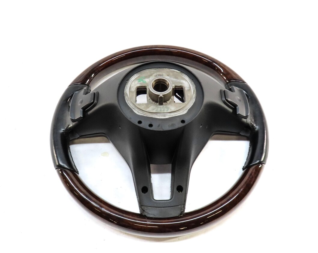 Thumbnail 4: 13-15 MERCEDES CLS E (W207 W218) SPORT STEERING WHEEL LANE KEEP w/ PADDLE WALNUT