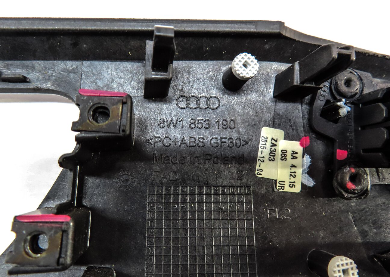 Thumbnail 23: 2017 AUDI A4 (B9 8W) DASH DOOR CONSOLE TRIM SET (ALUMINUM ELIPSE STT)