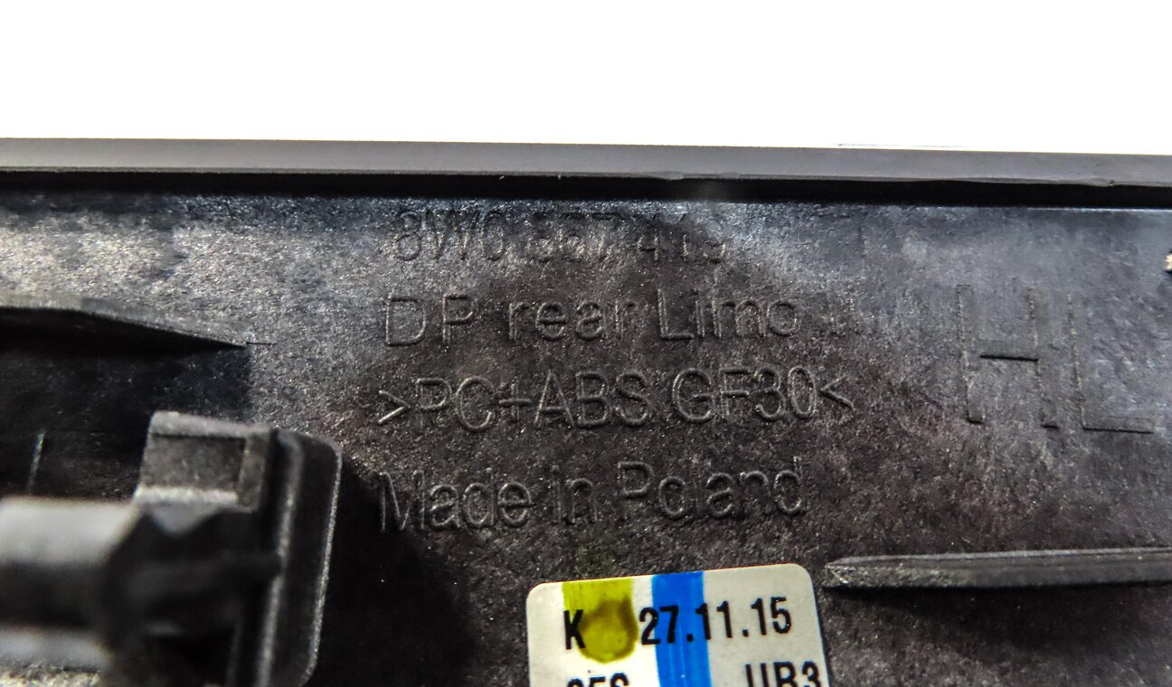 Thumbnail 5: 2017 AUDI A4 (B9 8W) DASH DOOR CONSOLE TRIM SET (ALUMINUM ELIPSE STT)