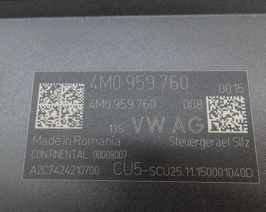 Thumbnail 3: 2017 AUDI A4 (B9 8W) FRONT LEFT DRIVER MEMORY SEAT CONTROL MODULE