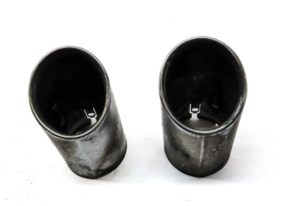 Thumbnail 2: 2017 AUDI A4 (B9 8W) REAR LEFT & RIGHT EXHAUST TIP SET-2