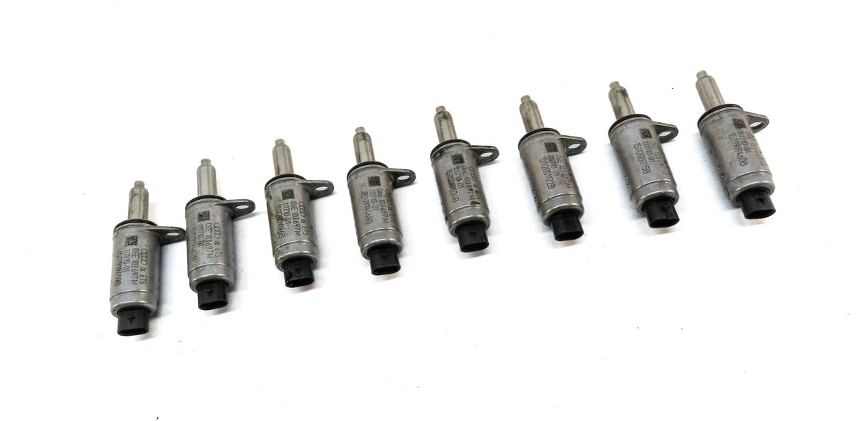 Thumbnail 3: 2017 AUDI A4 (B9 8W) 2.0L CYMC TURBO ENGINE CAMSHAFT ADJUSTMENT SOLENOID SET-8