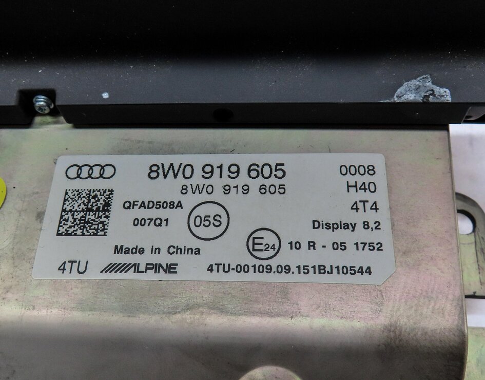 Thumbnail 7: 2017-2019 AUDI A4 A5 S5 (B9 8W 8W6) FRONT GPS NAVIGATION MEDIA DISPLAY SCREEN