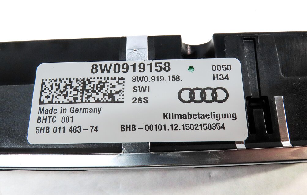 Thumbnail 6: 2017-2021 AUDI A4 A5 S5 (B9 8W F5) REAR HEATER HEATER A/C TEMPERATURE CONTROL