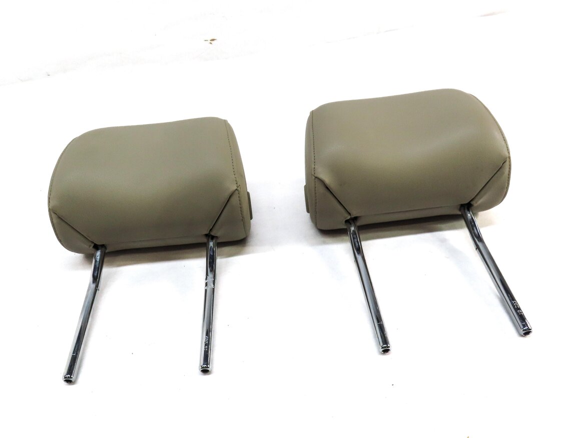 Thumbnail 2: 2008-2015 AUDI Q7 (4L) FRONT LEFT & RIGHT SEAT HEADREST SET (CARDAMOM BEIGE FV)
