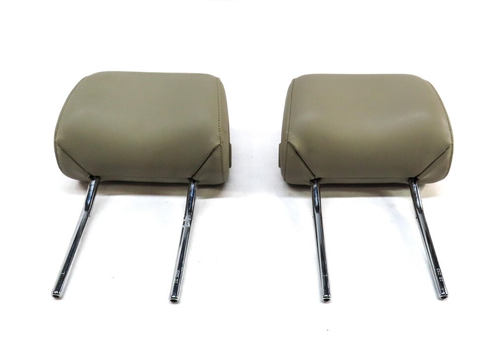 Thumbnail 3: 2008-2015 AUDI Q7 (4L) FRONT LEFT & RIGHT SEAT HEADREST SET (CARDAMOM BEIGE FV)