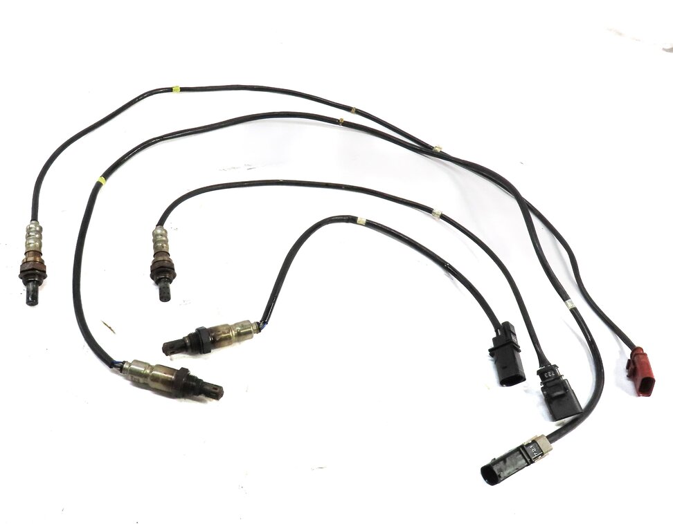 Thumbnail 2: 2011 AUDI Q7 (4L) 30L SUPERCHARGED ENGINE PRE POST CAT O2 OXYGEN SENSOR SET-4