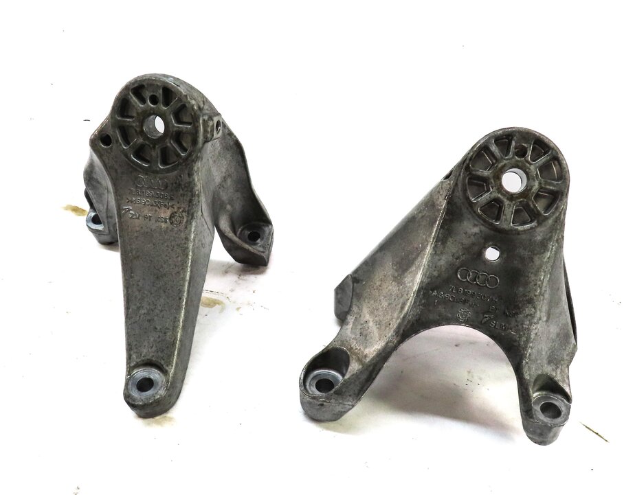 Thumbnail 1: 2011 AUDI Q7 (4L) 30L SUPERCHARGED LEFT & RIGHT ENGINE MOUNT BRACKET SET-2