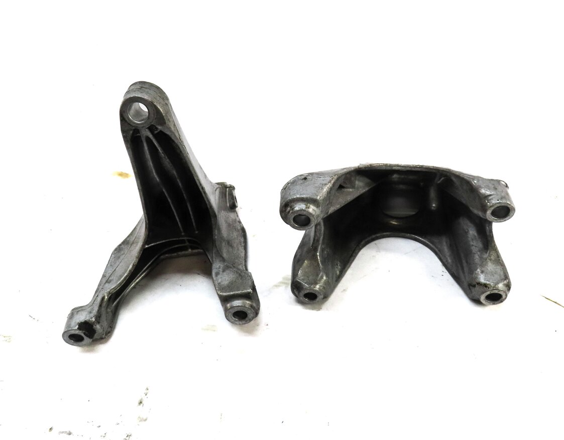 Thumbnail 3: 2011 AUDI Q7 (4L) 30L SUPERCHARGED LEFT & RIGHT ENGINE MOUNT BRACKET SET-2