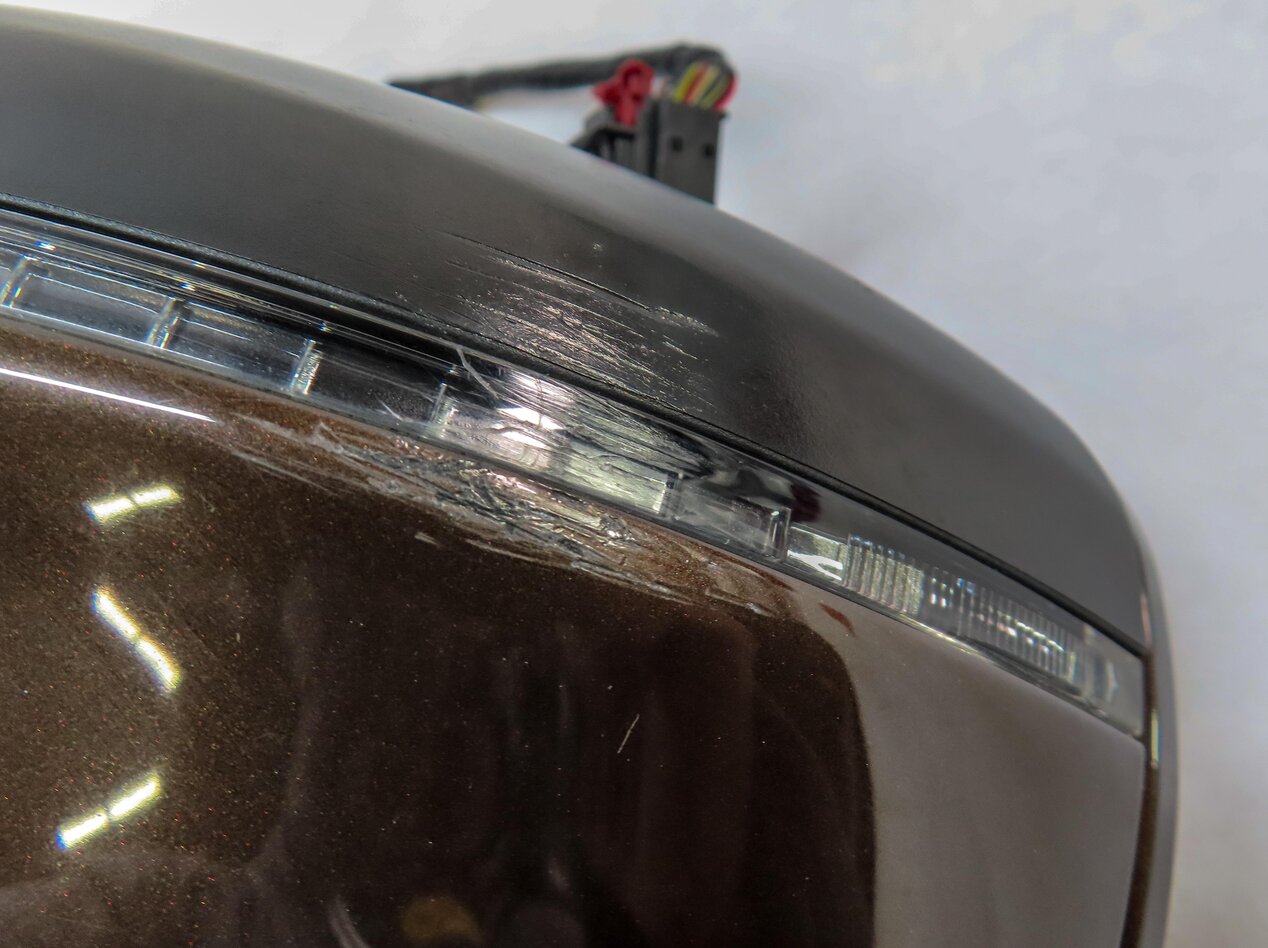 Thumbnail 7: 2010-2012 AUDI Q7 (4L) RIGHT P-FOLD AUTODIM MEMORY DOOR MIRROR (TEAK BROWN 4U)