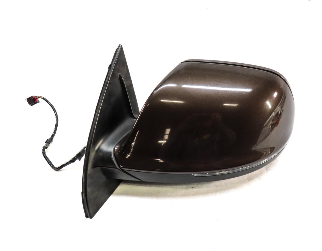 Thumbnail 5: 2010-2012 AUDI Q7 (4L) LEFT P-FOLD AUTODIM MEMORY DOOR MIRROR (TEAK BROWN 4U)