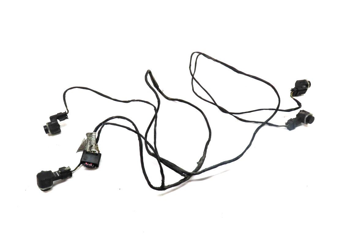 2012 BMW X5 (E70) FRONT PDC PARK DISTANCE SENSOR SET w/ HARNESS (BLACK)
