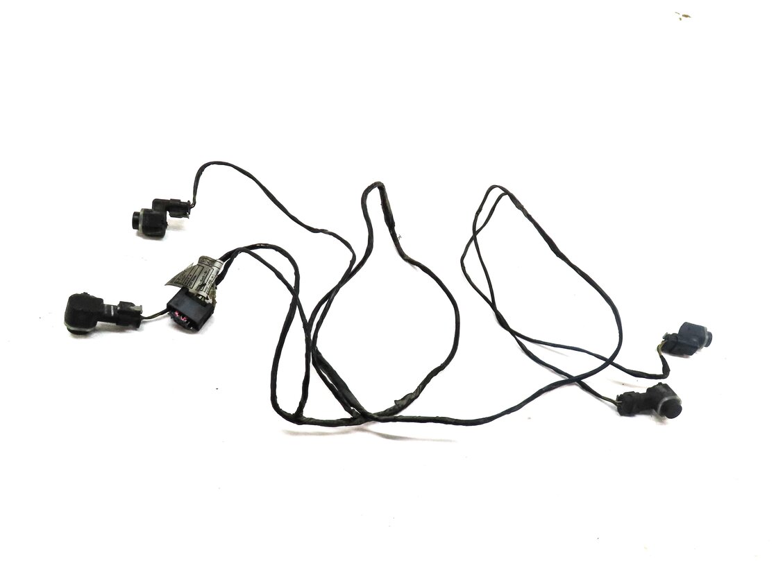 Thumbnail 2: 2012 BMW X5 (E70) FRONT PDC PARK DISTANCE SENSOR SET w/ HARNESS (BLACK)