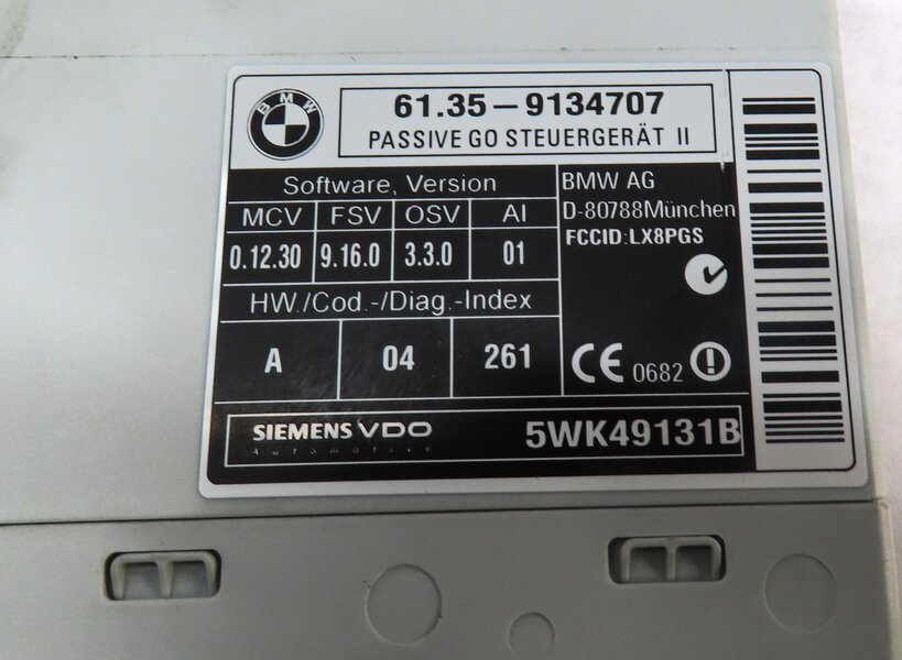 Thumbnail 3: 07-14 BMW 5 X5 X6M SERIES (E60 E70 E71) KEYLESS ENTRY PASSIVE GO CONTROL MODULE
