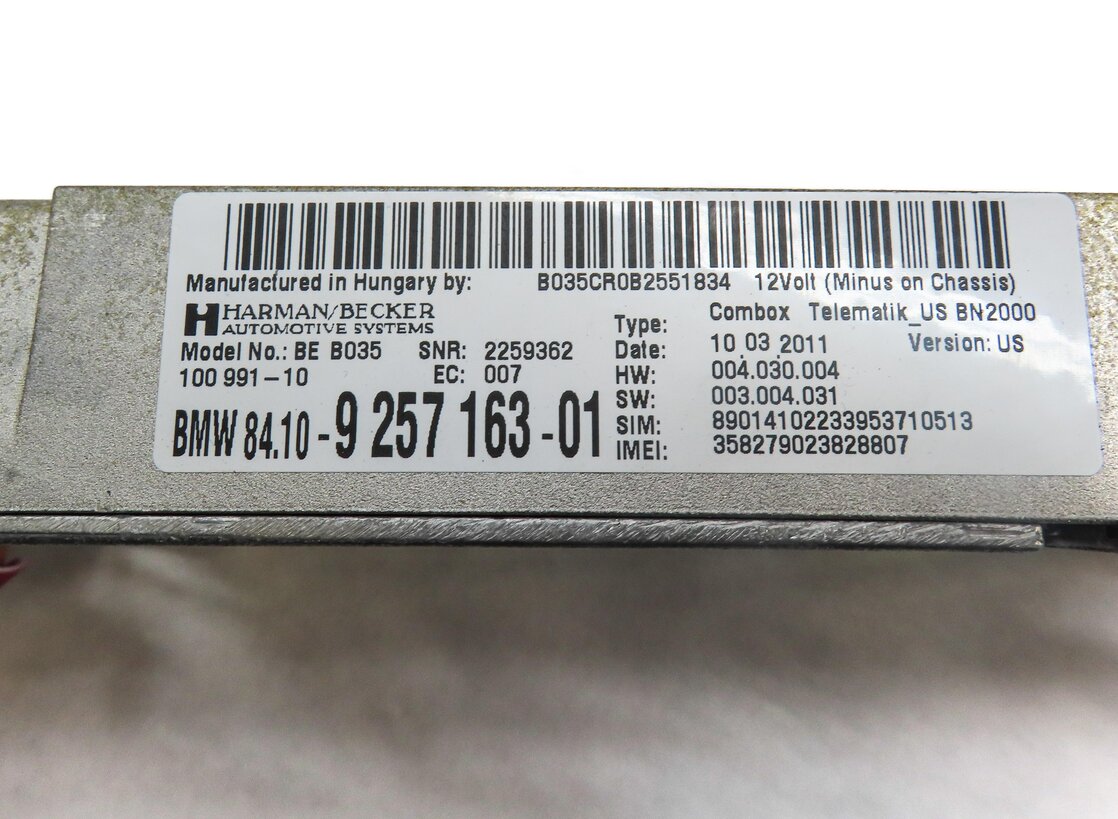 Thumbnail 4: 10-14 BMW 335i X5 X6 (E70 E71 E90) BLUETOOTH TELEMATICS COMBOX CONTROL MODULE