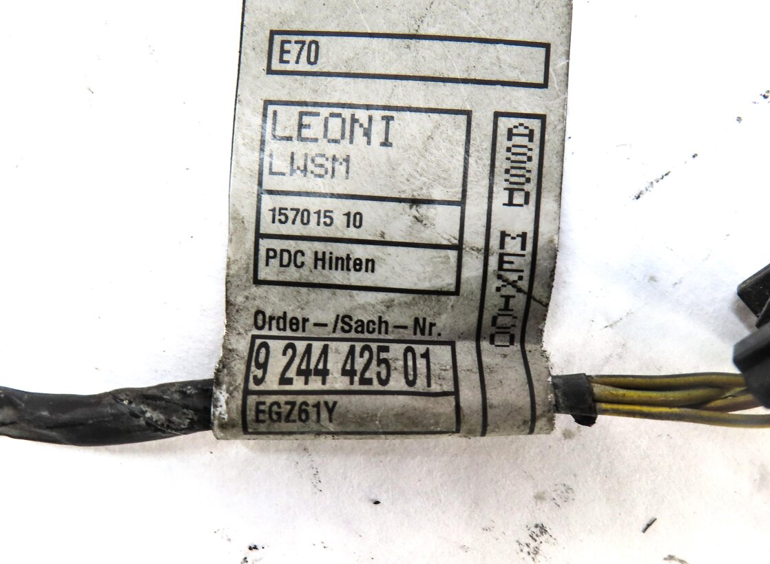 Thumbnail 5: 2012 BMW X5 (E70) REAR PDC PARK DISTANCE SENSOR SET w/ HARNESS (PLATINUM GRAY)