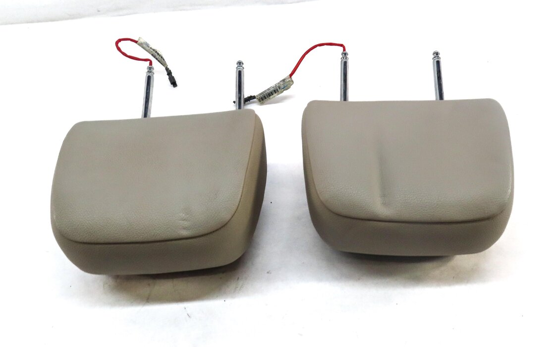 Thumbnail 3: 2011-2013 BMW X5 (E70) FRONT LEFT & RIGHT SEAT HEADREST SET-2 (OYSTER LEATHER)
