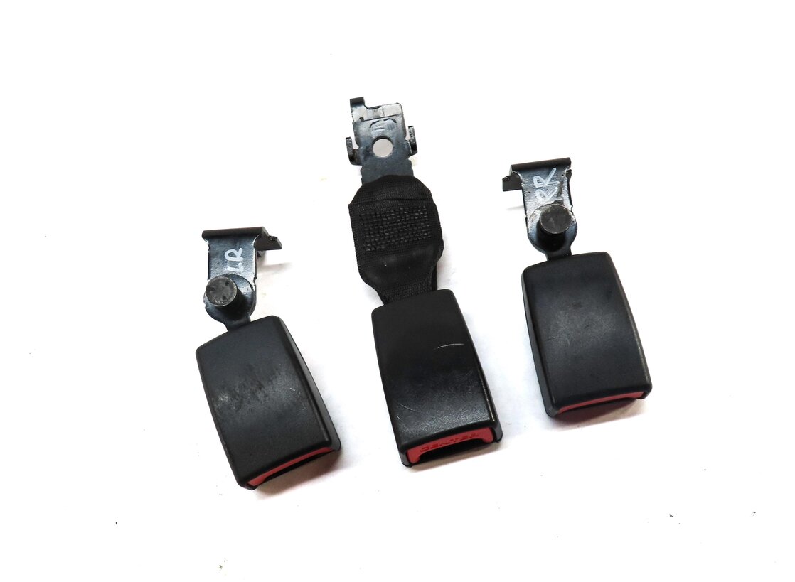 2012 BMW X5 (E70) REAR SEAT LEFT CENTER RIGHT SEATBELT BUCKLE RECEIVER SET-3