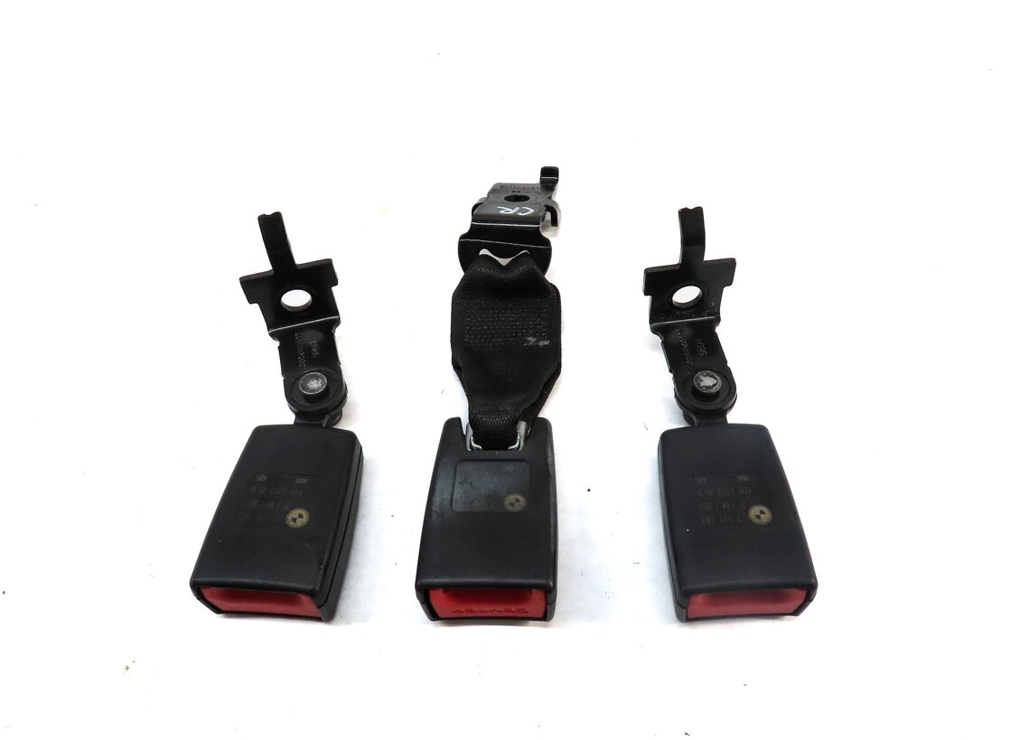 Thumbnail 3: 2012 BMW X5 (E70) REAR SEAT LEFT CENTER RIGHT SEATBELT BUCKLE RECEIVER SET-3