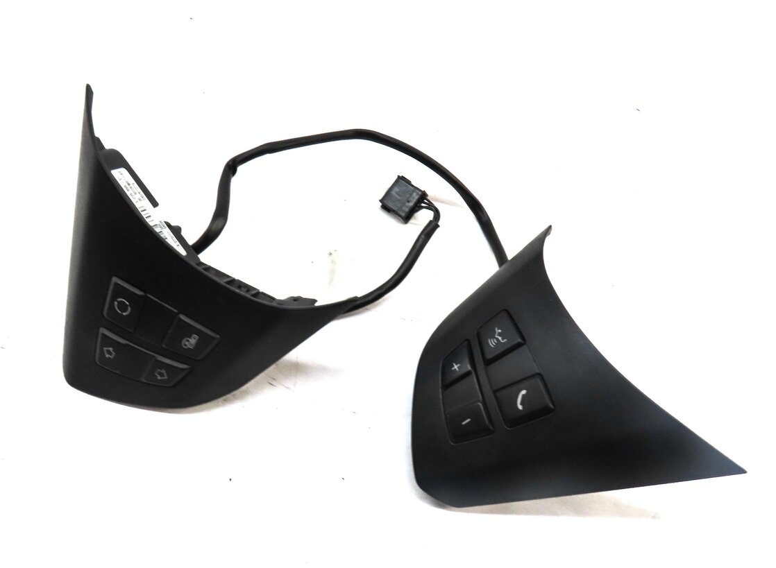 2012 BMW X5 (E70) LEFT & RIGHT PHONE MEDIA STEERING WHEEL SWITCH BUTTON SET-2