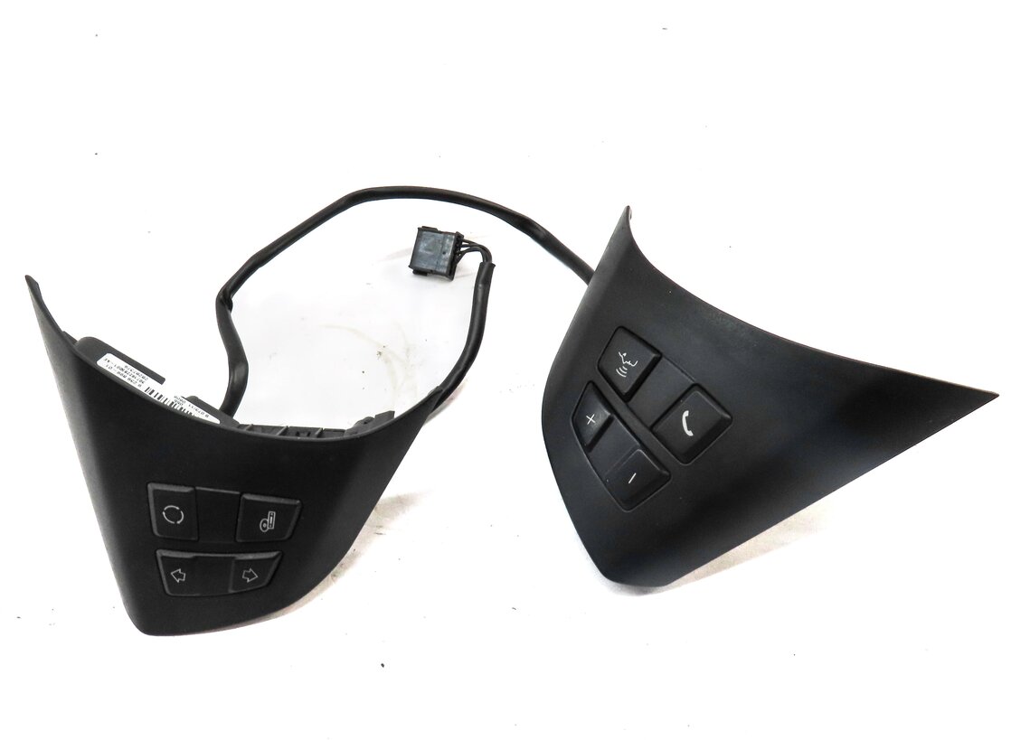 Thumbnail 4: 2012 BMW X5 (E70) LEFT & RIGHT PHONE MEDIA STEERING WHEEL SWITCH BUTTON SET-2