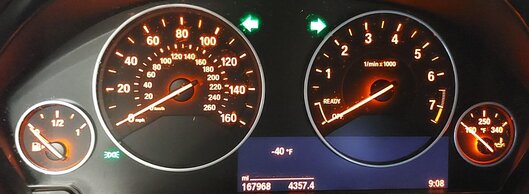 Thumbnail 2: 2014-2020 BMW 3 4 SERIES (F30 F32) SPEEDOMETER INSTRUMENT GAUGE CLUSTER (168k)