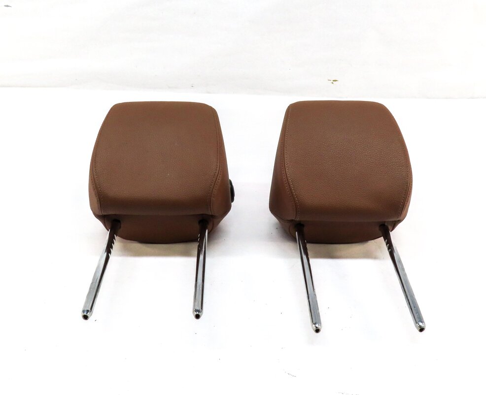 Thumbnail 2: 12-20 BMW 3 4 ACTIVE 3 M3 (F32) FRONT LEFT & RIGHT HEADREST SET 2 (SADDLE BROWN)