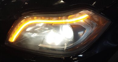 Thumbnail 2: 2013-2016 MERCEDES GL350 GL450 GL550 (X166) LEFT XENON HID HEADLIGHT LIGHT LAMP