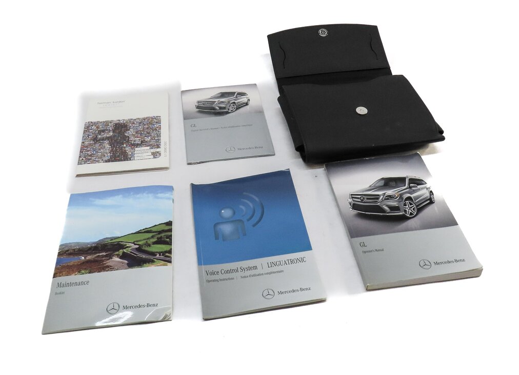 2014 MERCEDES GL450 (X166) OWNERS MANUAL BOOKLET SET 5 w/ CARRYING CASE