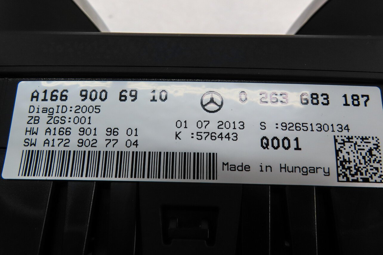 Thumbnail 6: 2014 MERCEDES GL450 GL550 ML350 ML550 (W166 X166) SPEEDOMETER GAUGE CLUSTER 190k