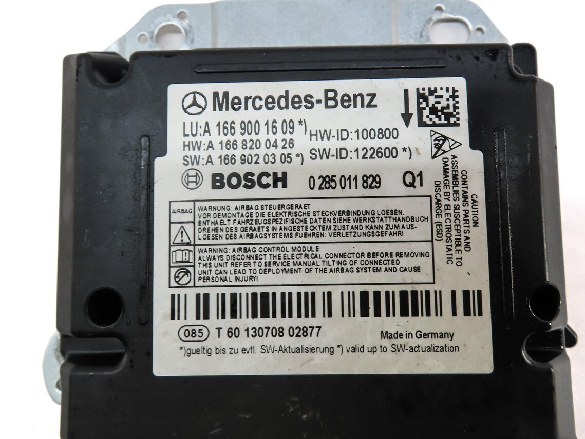 Thumbnail 3: 2013-2014 MERCEDES G550 G63 GL350 GL450 GL550 ML350 ML550 ML63 - SRS BAG MODULE