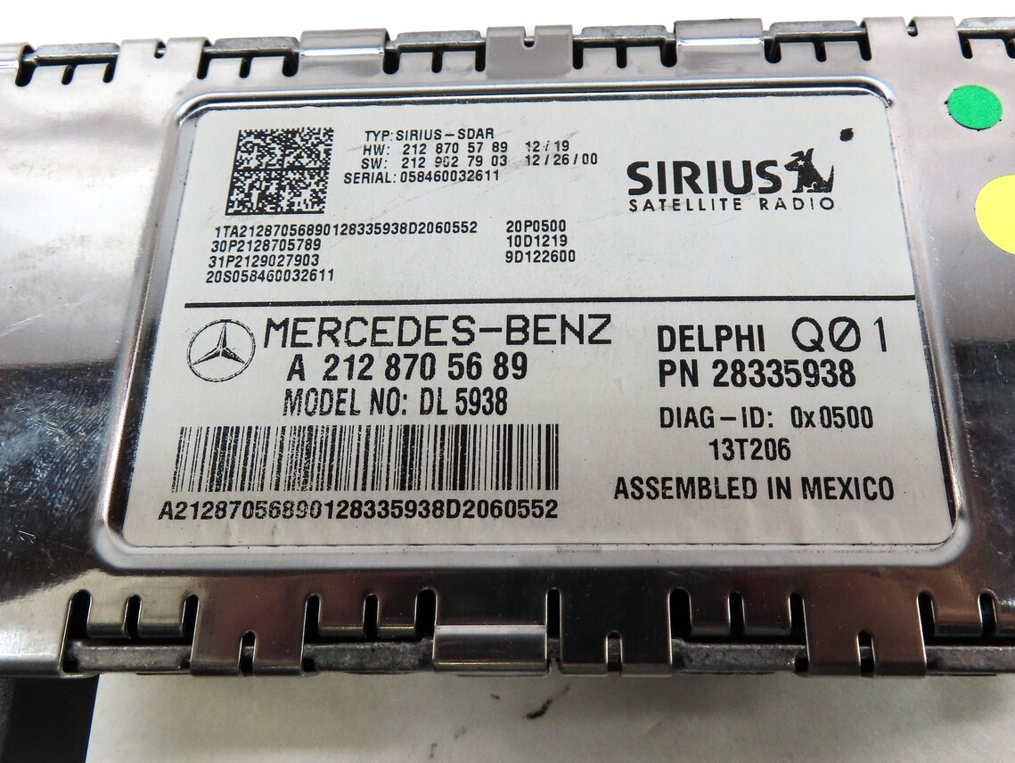 Thumbnail 3: 13-16 MERCEDES C117 C218 R172 W212 W463 X166 X204 SIRIUS SATELLITE RADIO MODULE
