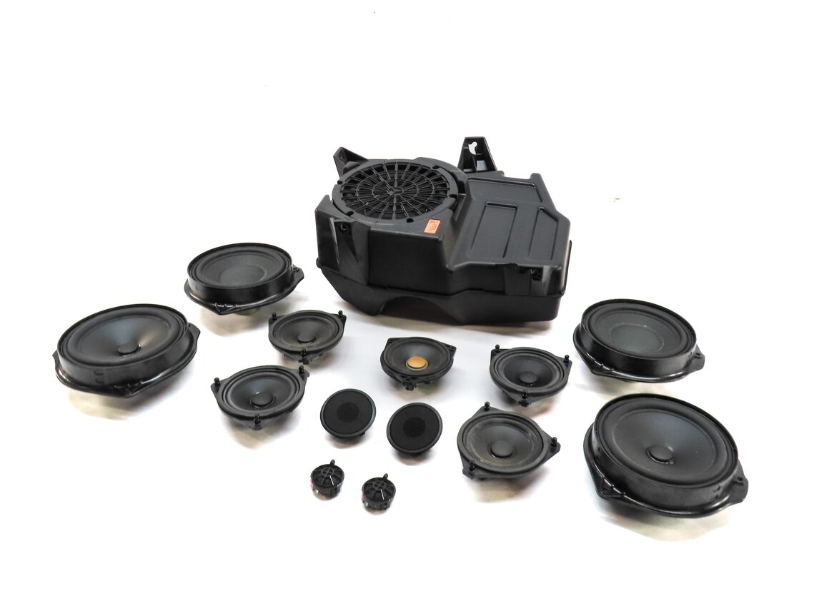 2014 MERCEDES GL450 (X166) FRONT REAR LEFT RIGHT LOGIC 7 SPEAKER SET 14