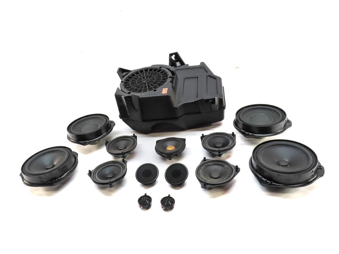 Thumbnail 2: 2014 MERCEDES GL450 (X166) FRONT REAR LEFT RIGHT LOGIC 7 SPEAKER SET 14